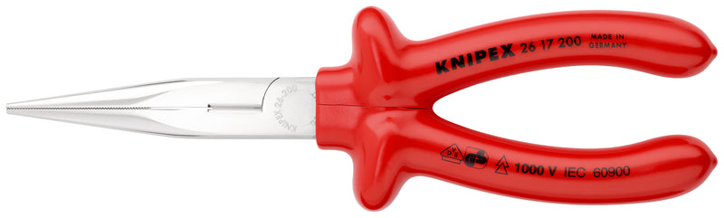 KNIPEX 26 17 200 SNIPE NOSE SIDE CUTTING PLIERS