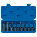 Draper 26439 Impact Hexagonal Socket Bit Set, 1/2" Sq. Dr. (8 Piece)
