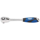 Draper 26503 Soft Grip Reversible Ratchet, 3/8" Sq. Dr., 72 Tooth