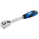 Draper 26503 Soft Grip Reversible Ratchet, 3/8" Sq. Dr., 72 Tooth