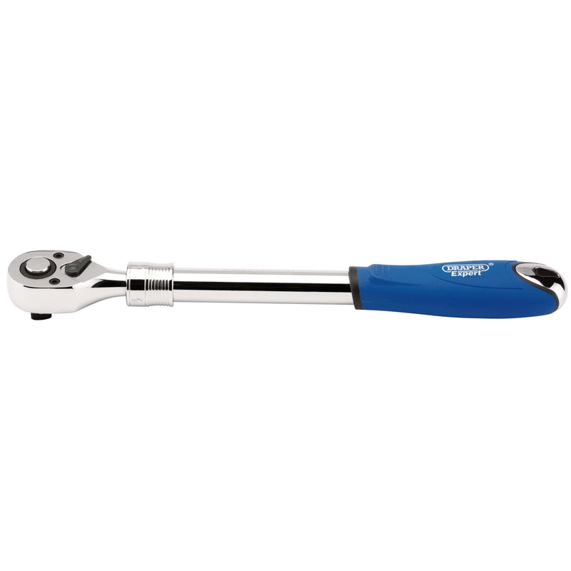 Draper 26800 72 Tooth Extending Reversible Ratchet, 1/2" Sq. Dr.