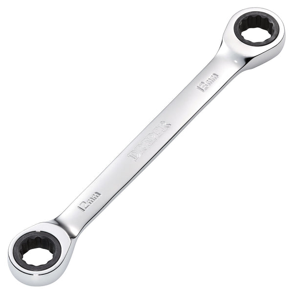 Draper 27737 Draper HI-TORQ&#174; Metric Double Ratchet Ring Spanner, 12 x 13mm