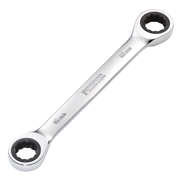 Draper 27739 Draper HI-TORQ&#174; Metric Double Ratchet Ring Spanner, 16 x 18mm