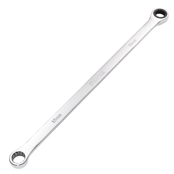 Draper 27773 Draper HI-TORQ&#174; Metric Extra-Long Double Ring Ratchet Spanner, 16mm