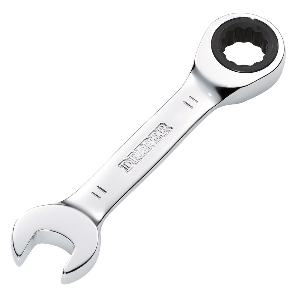 Draper 27866 Draper HI-TORQ® Metric Stubby Ratchet Combination Spanner, 11mm