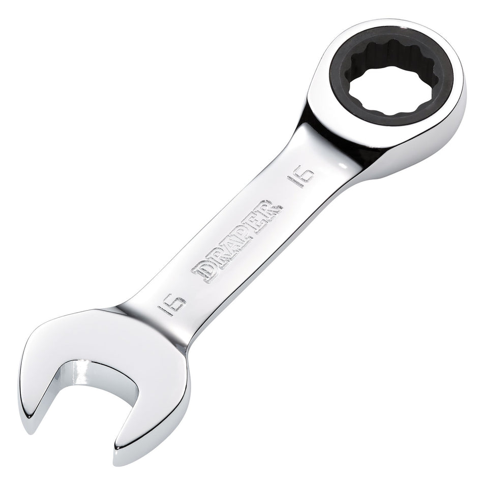 Draper 27911 Draper HI-TORQ® Metric Stubby Ratchet Combination Spanner, 16mm