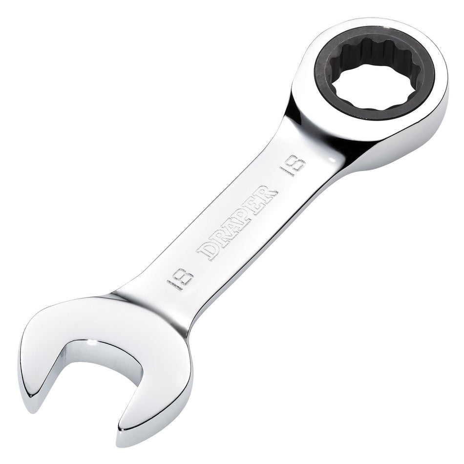 Draper 27915 Draper HI-TORQ® Metric Stubby Ratchet Combination Spanner, 18mm