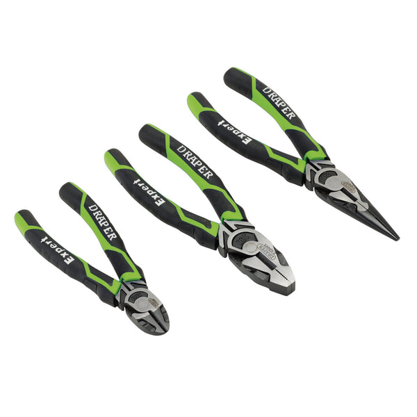 Draper 28035 Draper Expert High Leverage Plier Set, Green (3 Piece)