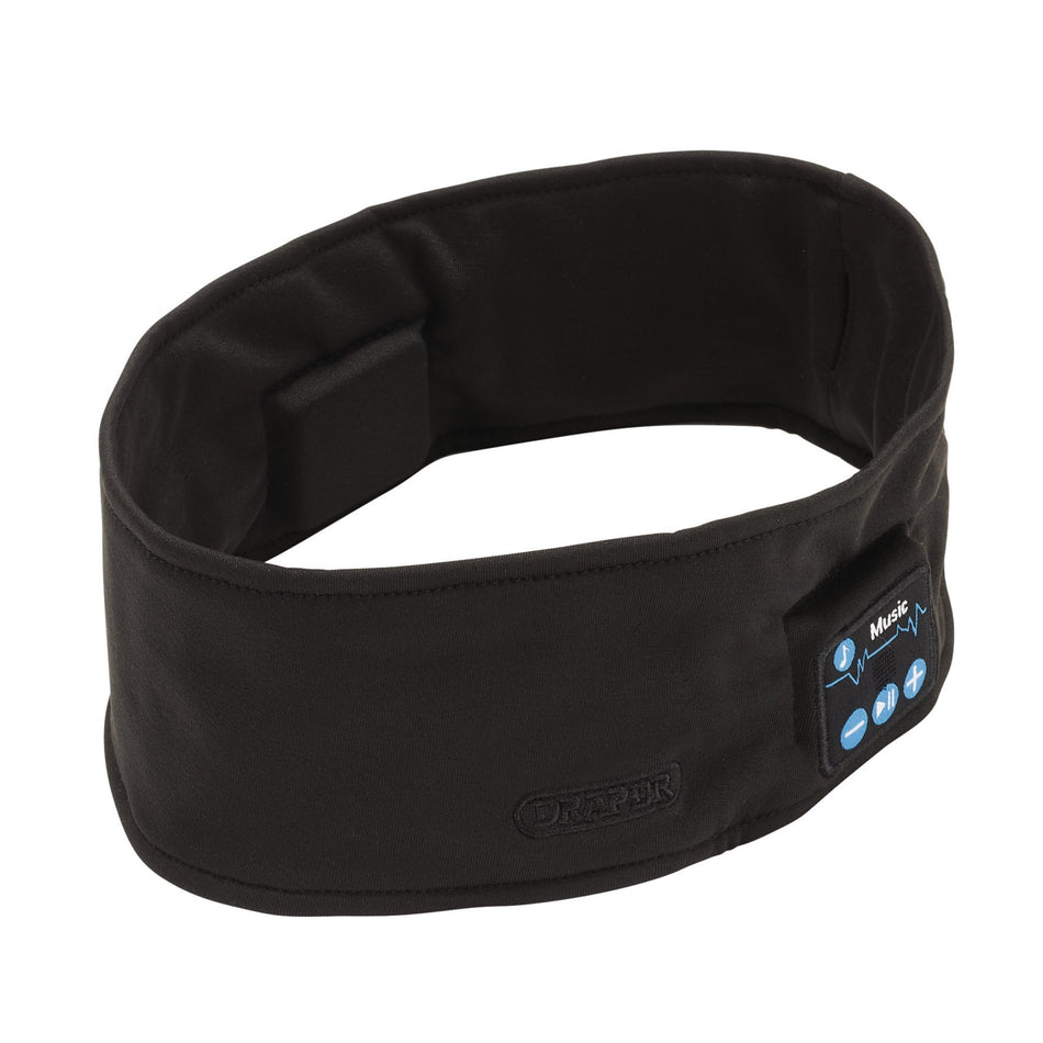 Draper 28340 Smart Wireless Rechargeable Headband with USB Charging Cable, Black, One Size