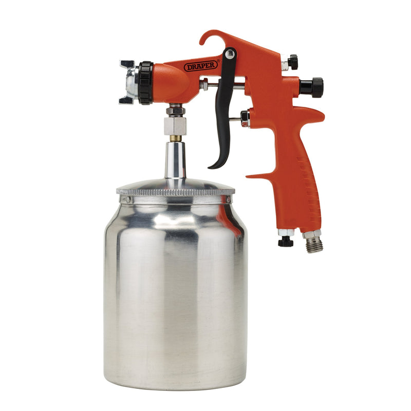 Draper 28354 Suction Air Paint Spray Gun, 1L, 1.8mm