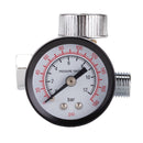 Draper 28379 1/4" BSP On-Gun Air Regulator and Gauge, 180psi