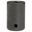 Draper 28496 Impact Socket, 1/2" Sq. Dr., 17mm