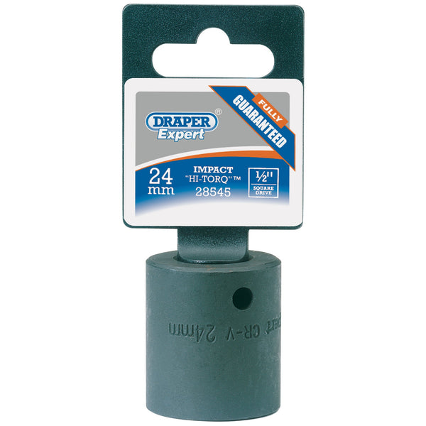 Draper 28545 Impact Socket, 1/2" Sq. Dr., 24mm