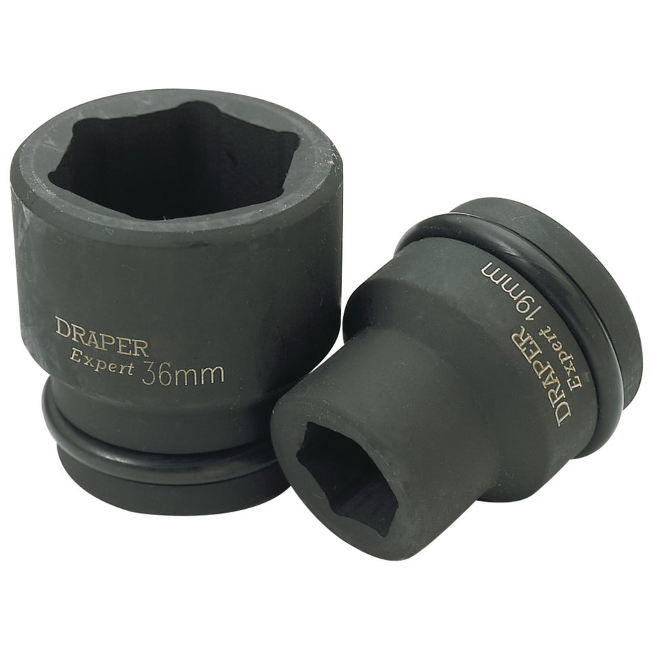 Draper 28660 HI-TORQ® 6 Point Impact Socket, 3/4" Sq. Dr., 19mm
