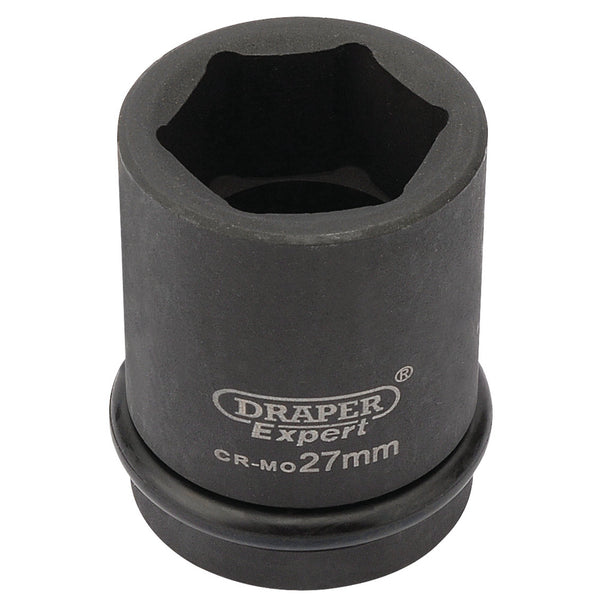 Draper 28719 HI-TORQ&#174; 6 Point Impact Socket, 3/4" Sq. Dr., 27mm