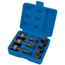 Draper 28881 Impact Spline Bit Set, 1/2" Sq. Dr. (6 Piece)