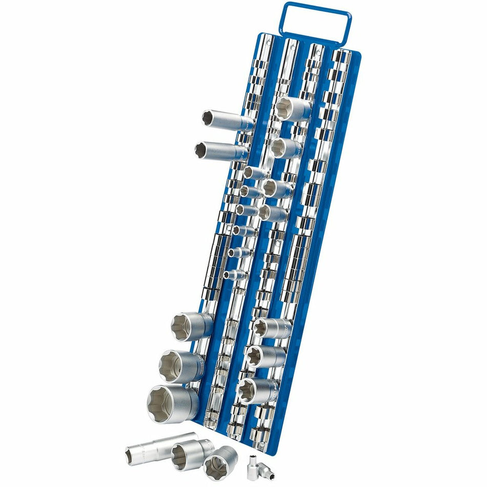 Draper 29760 1/4", 3/8", 1/2" Sq. Dr. Socket Retaining Tray Bar Carrier