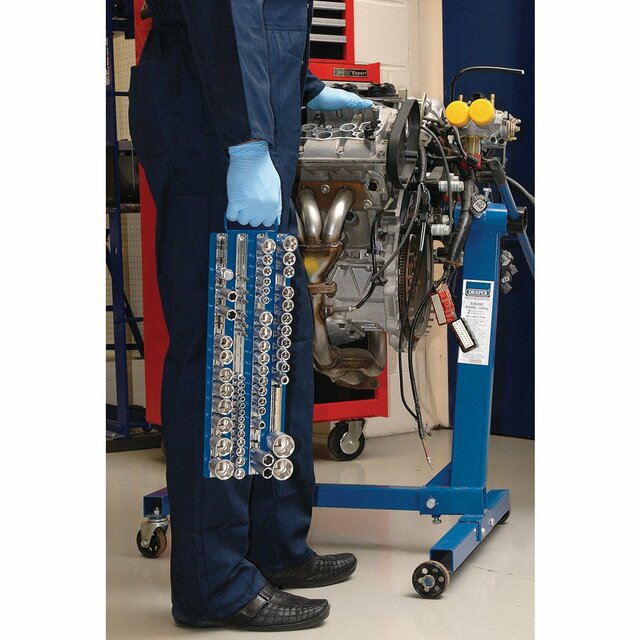 Draper 29760 1/4", 3/8", 1/2" Sq. Dr. Socket Retaining Tray Bar Carrier