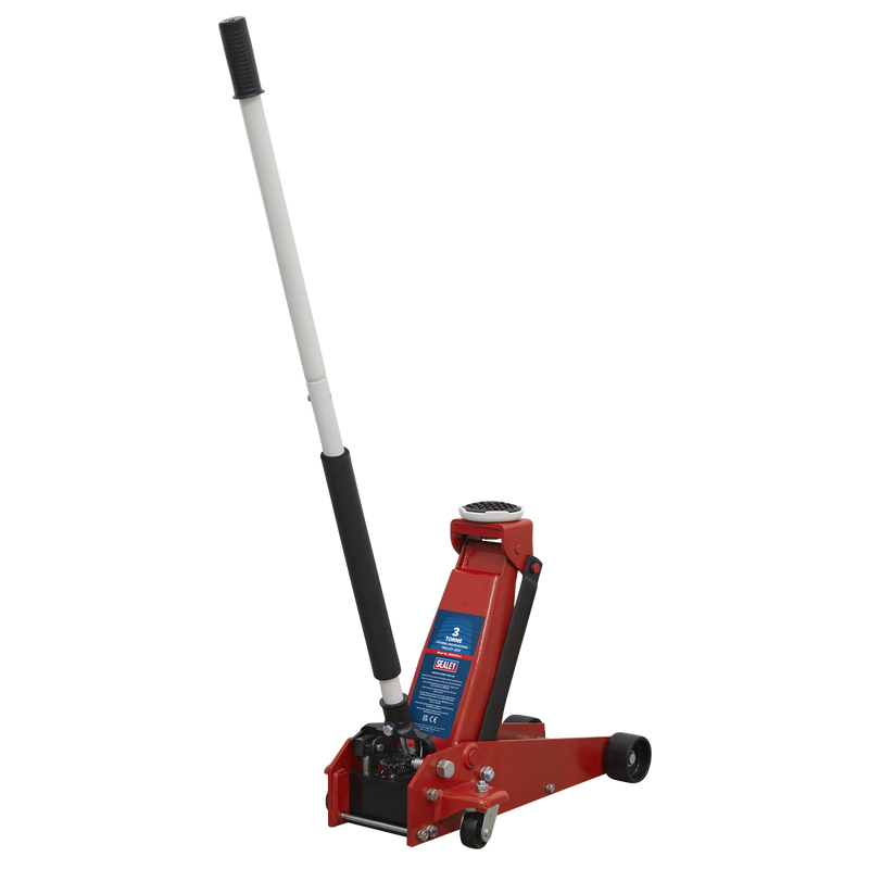 Sealey 3000CXDCOMBO1 Trolley Jack 3t & Axle Stands (Pair) 3t per Stand Combo