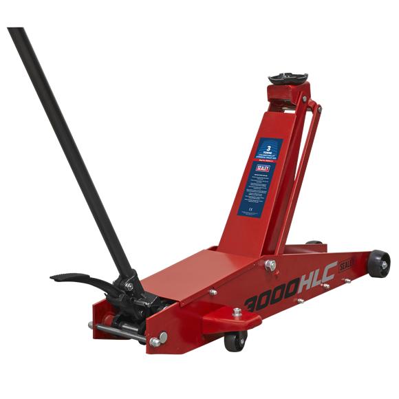 Sealey 3000HLC 3tonne Long Reach High Lift Trolley Jack