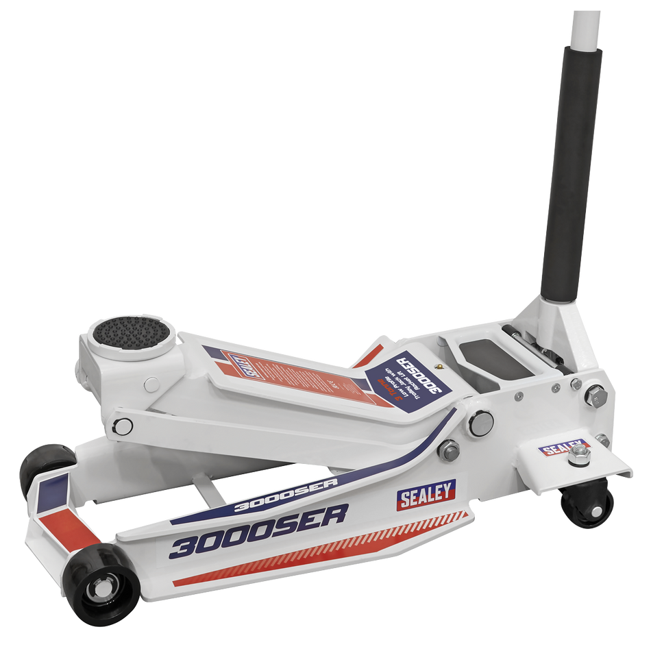 Sealey 3000SER Trolley Jack 3 Tonne Low Profile Rocket Lift