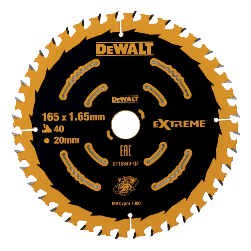 DeWalt DT10640 165mm 40T Extreme Framing Circular Saw Blade
