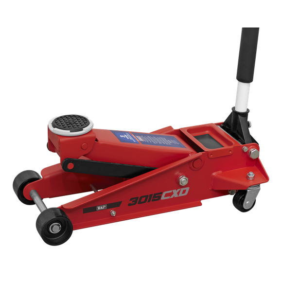 Sealey 3015CXD 3tonne Trolley Jack with Super Rocket Lift