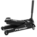 Sealey 3040AB 3tonne Trolley Jack with Rocket Lift - Black