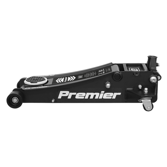 Sealey 3040AB 3tonne Trolley Jack with Rocket Lift - Black