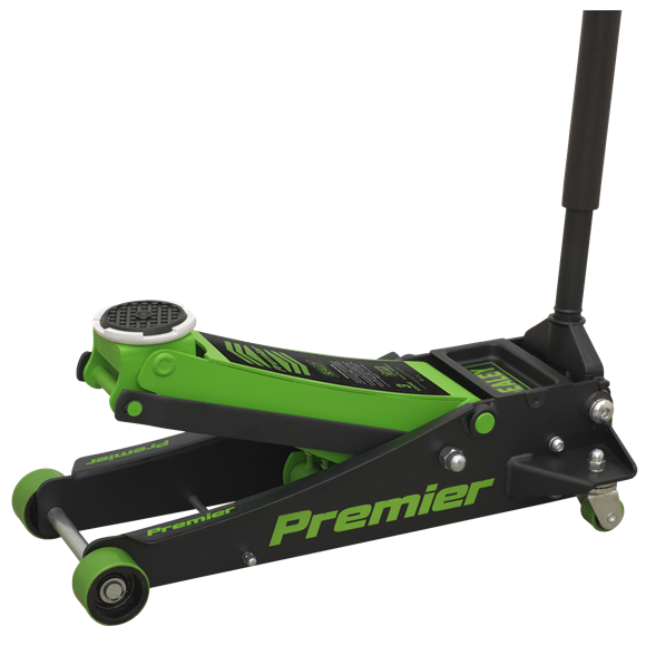Sealey 3040AG 3tonne Trolley Jack with Rocket Lift - Green