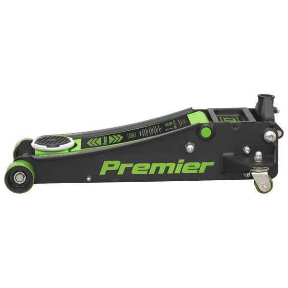 Sealey 3040AG 3tonne Trolley Jack with Rocket Lift - Green