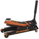 Sealey 3040AO 3tonne Trolley Jack with Rocket Lift - Orange