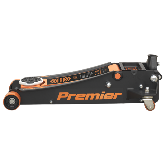 Sealey 3040AO 3tonne Trolley Jack with Rocket Lift - Orange