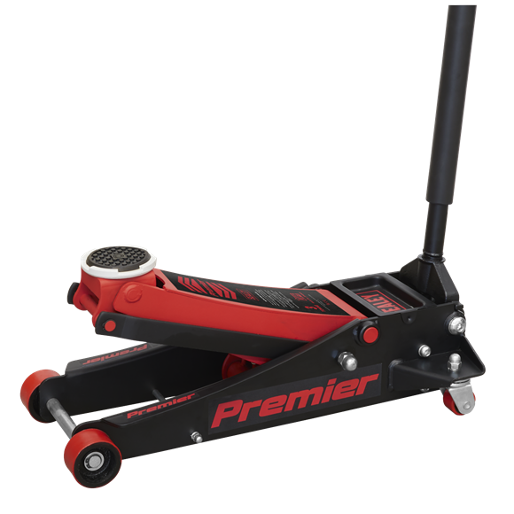 Sealey 3040AR 3tonne Trolley Jack with Rocket Lift - Red