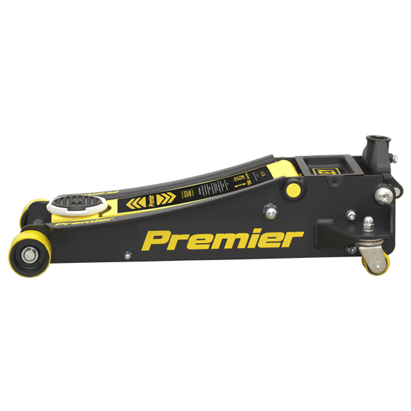 Sealey 3040AY 3tonne Trolley Jack with Rocket Lift - Yellow