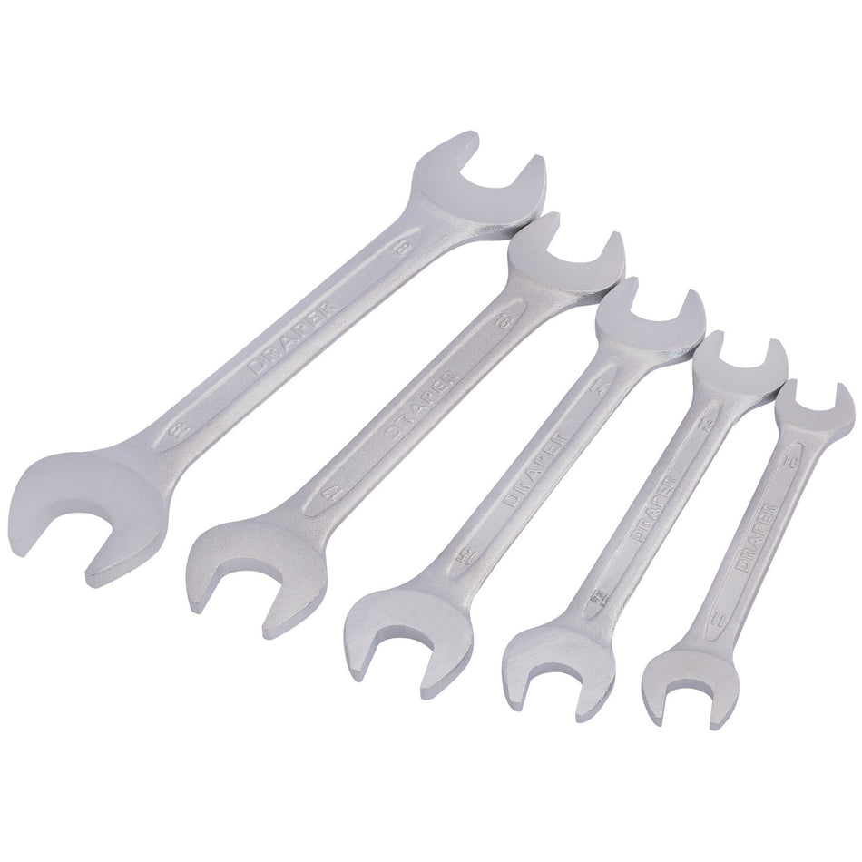 Draper 30768 Metric Open End Spanner Set (5 Piece)