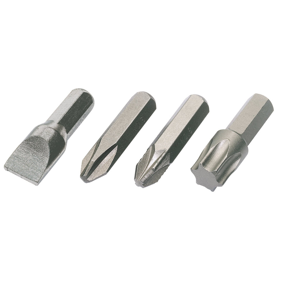 Draper 30904 Plain Slot Impact Screwdriver Bit, 8mm