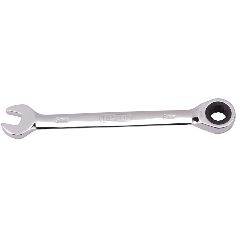Draper 31005 Metric Ratcheting Combination Spanner, 8mm