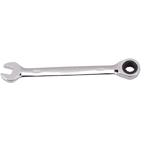 Draper 31005 Metric Ratcheting Combination Spanner, 8mm