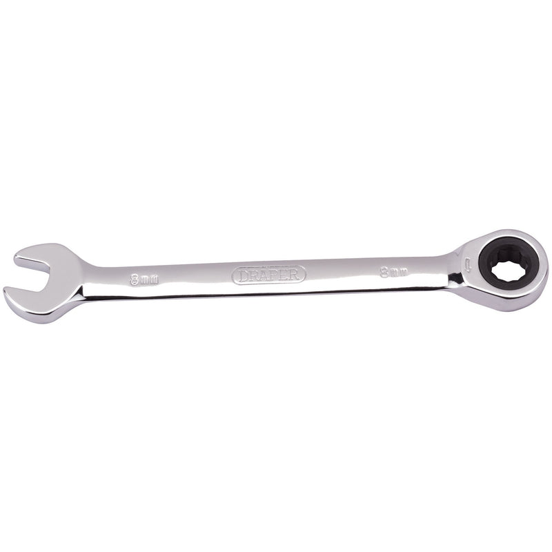Draper 31005 Metric Ratcheting Combination Spanner, 8mm