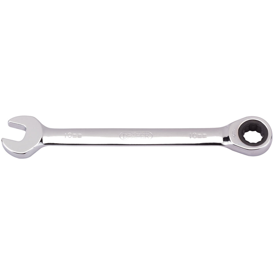 Draper 31007 Metric Ratcheting Combination Spanner, 10mm