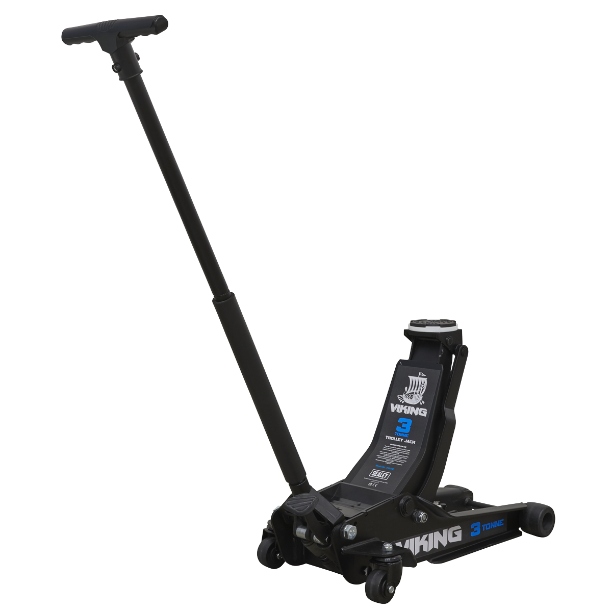 Sealey 3100TB Viking 3tonne Low Entry Trolley Jack with Rocket Lift
