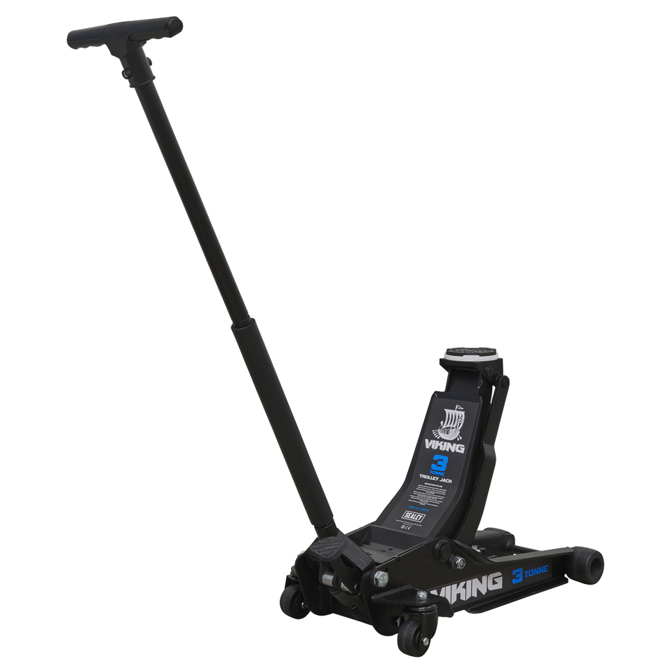 Sealey 3100TB Viking 3tonne Low Entry Trolley Jack with Rocket Lift