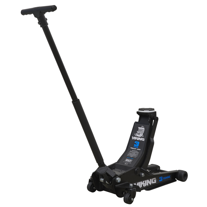 Sealey 3100TB Viking 3tonne Low Entry Trolley Jack with Rocket Lift