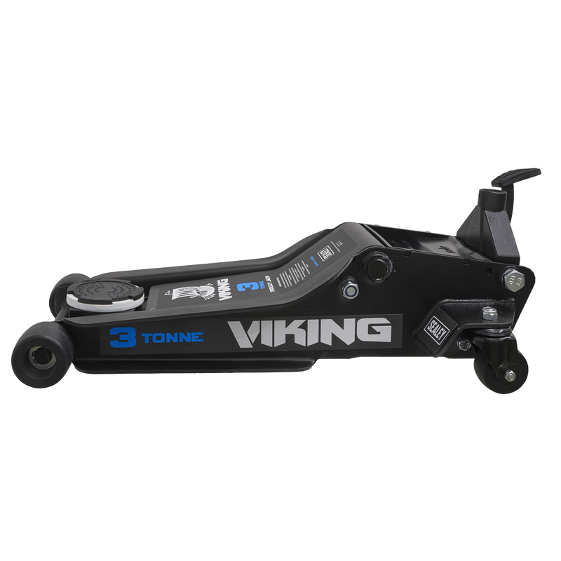 Sealey 3100TB Viking 3tonne Low Entry Trolley Jack with Rocket Lift