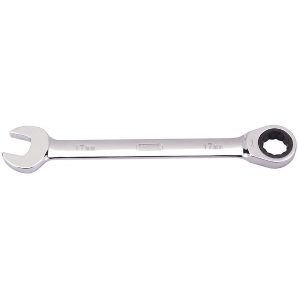 Draper 31014 Metric Ratcheting Combination Spanner, 17mm