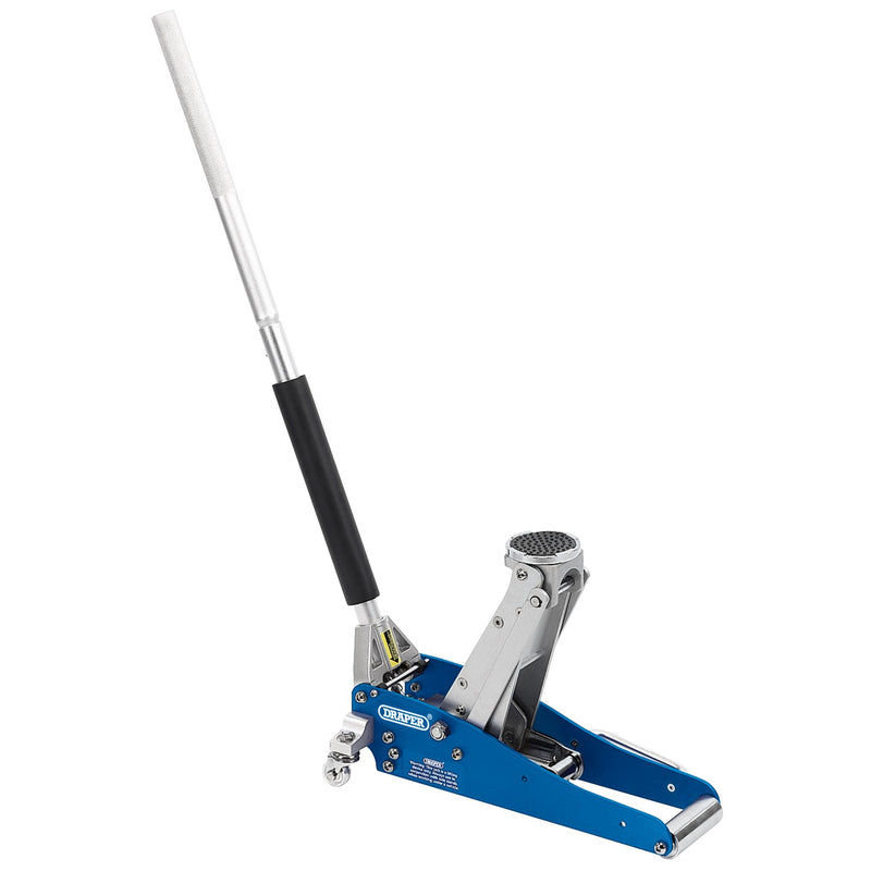 Draper 31242 Aluminium Trolley Jack, 1.25 Tonne