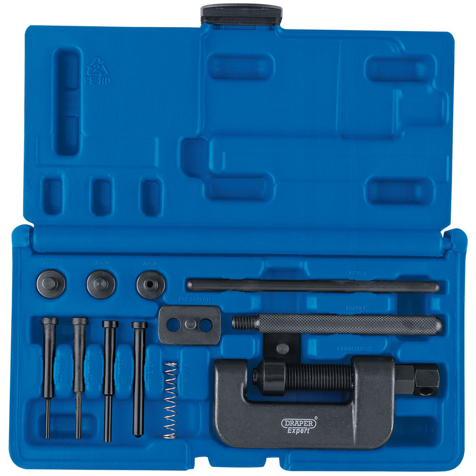 Draper 31318 Motorcycle Chain Splitter and Riveter Kit