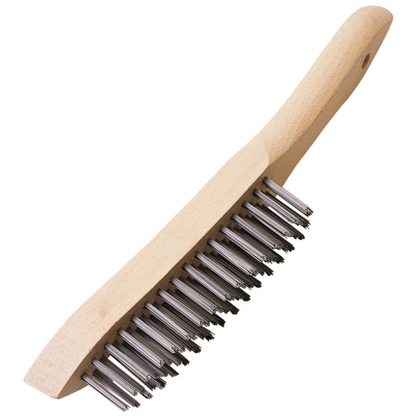 Draper 31563 Heavy Duty 4 Row Wire Scratch Brush, 310mm