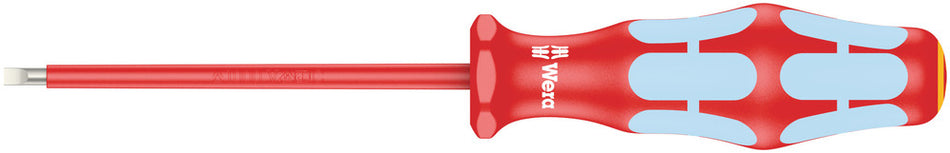Wera 05022729001 3160 i VDE Insulated screwdriver for slotted screws, stainless, 0.5 x 3 x 80 mm